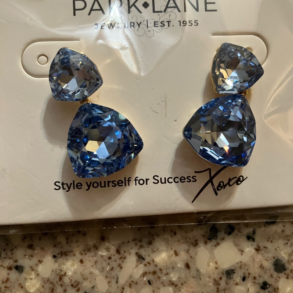 Park Lane Sapphire Blue Statement Earrings